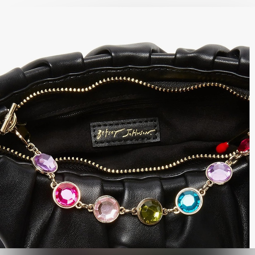 Betsey Johnson Party Black Shoulder Bag - Picture 7 of 12